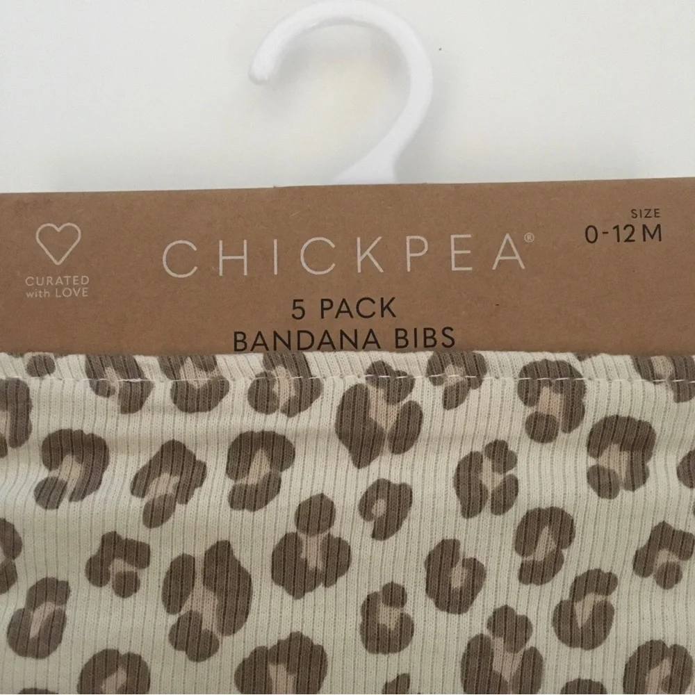 NEW Baby Bibs 5 Cotton Bandana Bibs Solid Colors and an Animal Print | ChickPea
